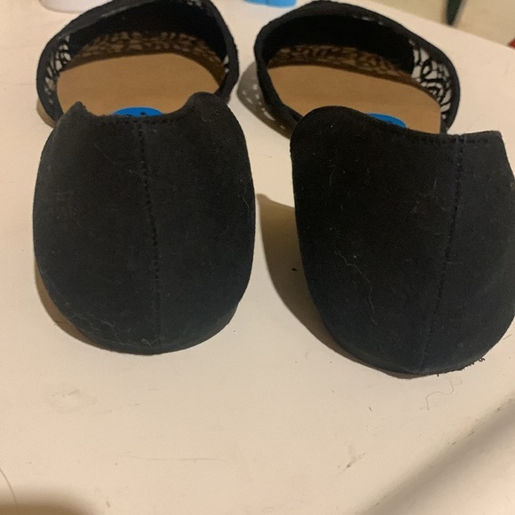 Self Esteem Black Flats with Black Netting - Picture 4 of 5